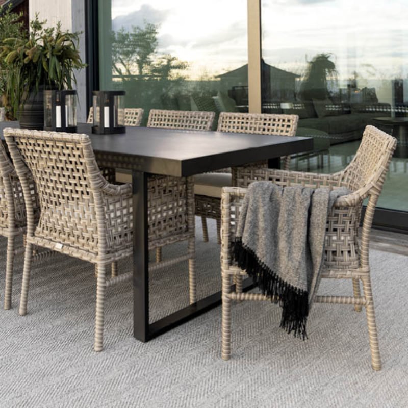 Käsinojallinen Santa Monica tuoli harmaa + pehmuste, Artwood — kuva 5