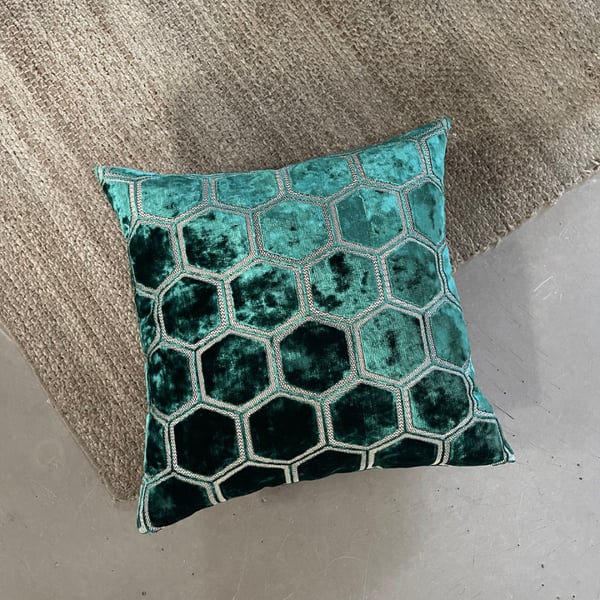 Manipur Cushion Cover 50x50 azure 