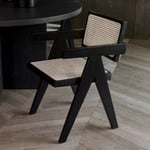 St. Moritz Dining Armchair black Riviera Maison  — kuva 3