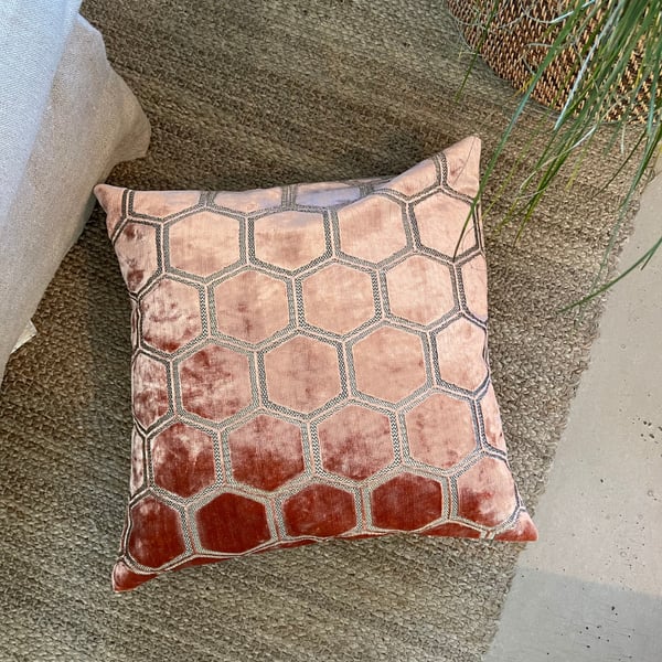 Manipur Cushion Cover 50x50 coral