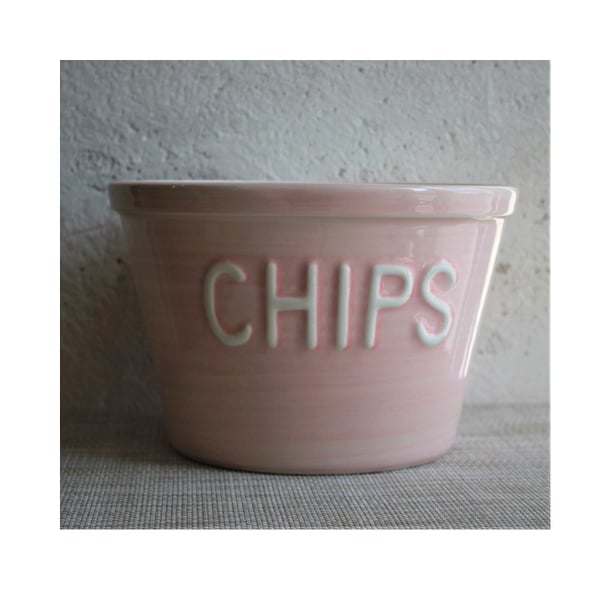 Kulho Chips vaaleanpunainen Bruka Design
