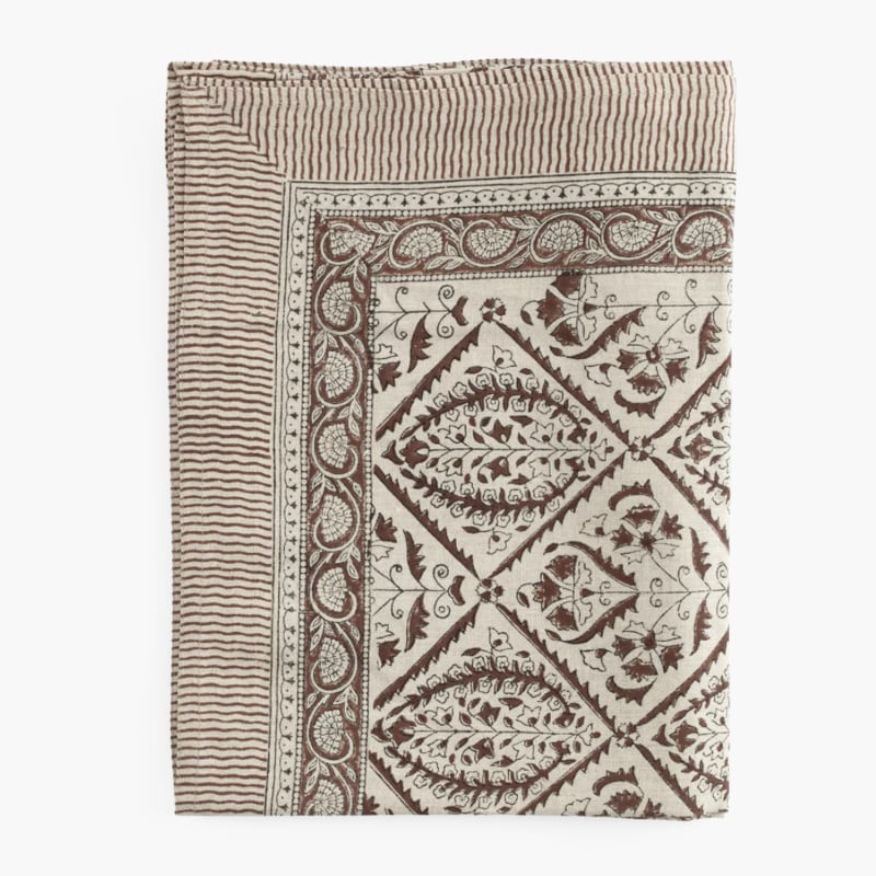 Jaipur- pöytäliina Brown 170X270, Chamois