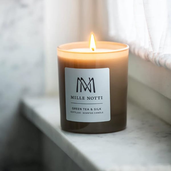 Scented Candle green tea & silk Mille Notti 
