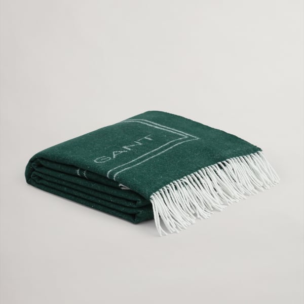 Gant Logo Throw tartan green Gant Home