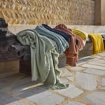 Torkkupeitto Vanly 130x180 cm, mantelinvihreä, Haomy — kuva 3