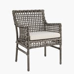 Käsinojallinen Santa Monica tuoli harmaa + pehmuste, Artwood — kuva 1