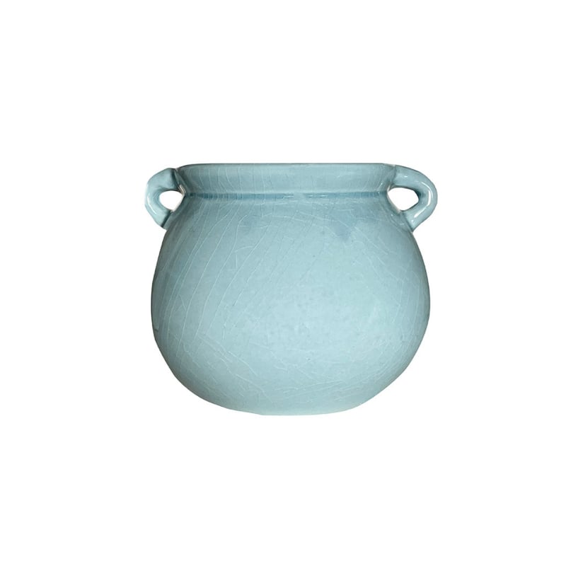 Ceramic Flower Pot light blue 