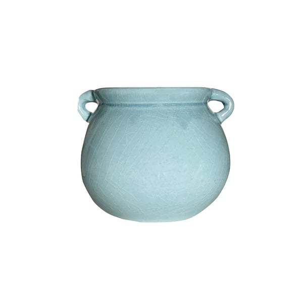 Ceramic Flower Pot light blue 