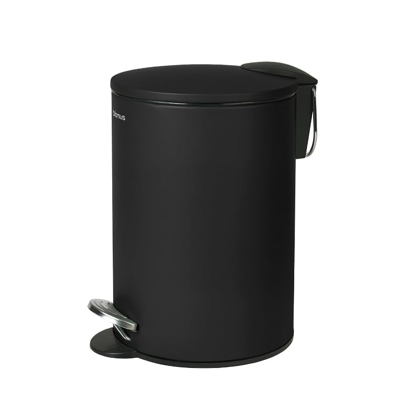 Pedal Bin black Tubo Blomus