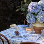 Dot Brown & Blue -lautasliinat 4 kpl 50x50cm, Chamois — kuva 3