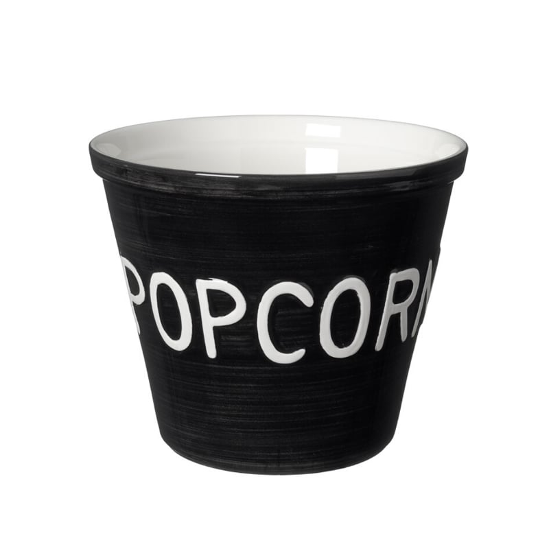 Kulho popcorn musta Bruka Design