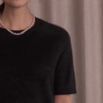 Karlie Short Sleeve Brushed Cashmere Sweater black Original Story  — kuva 3