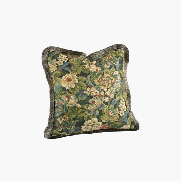 Ebonleaf Flower CC 50x50 with fringe Artwood 