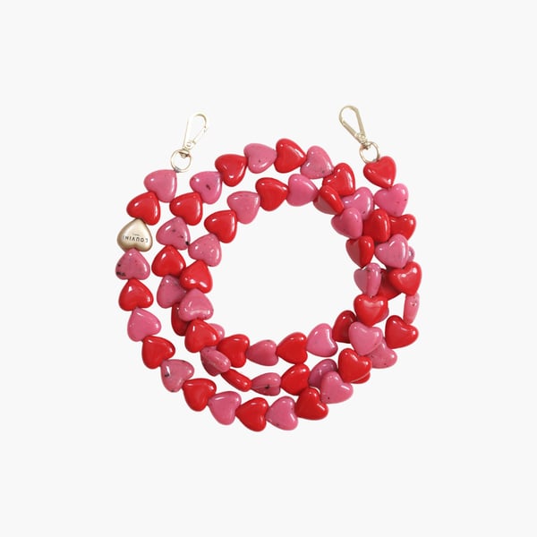 Cuore Phone Chain rose/rouge Louvini Paris 