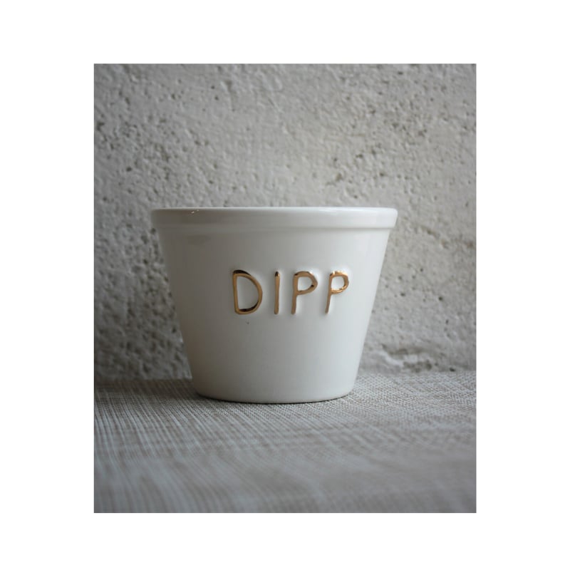 Dippikulho Dipp valk/kulta Bruka Design — kuva 2