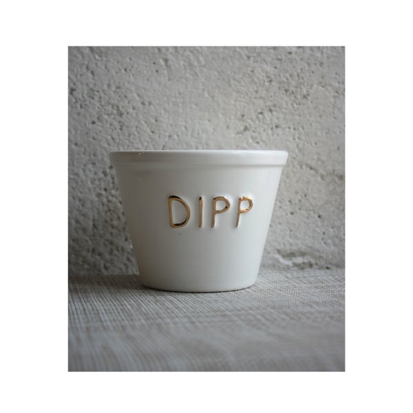 Dippikulho Dipp valk/kulta Bruka Design