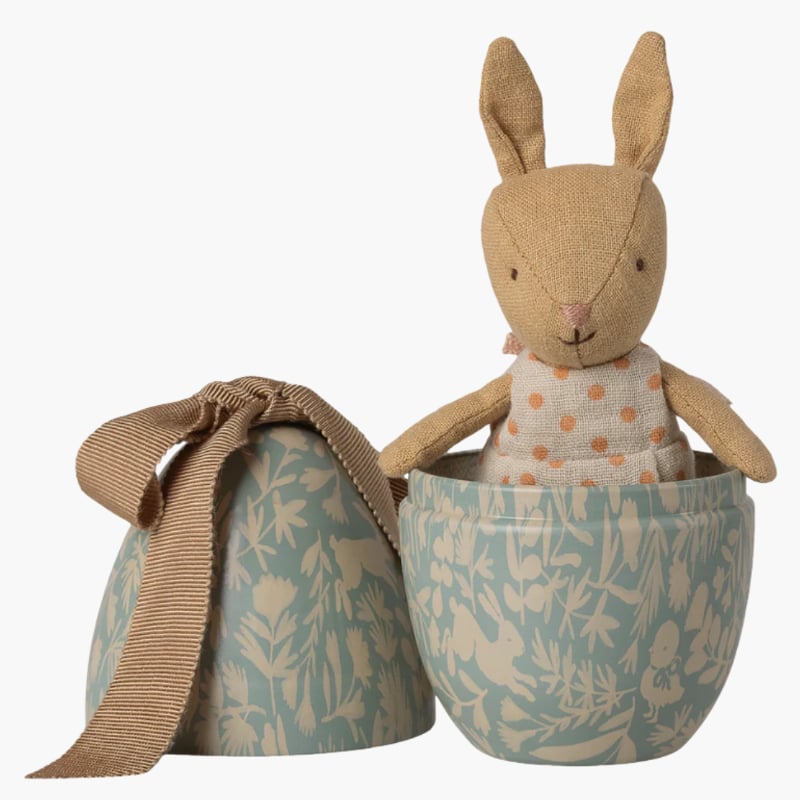 Pääsiäismuna pienellä pupulla sininen, Maileg