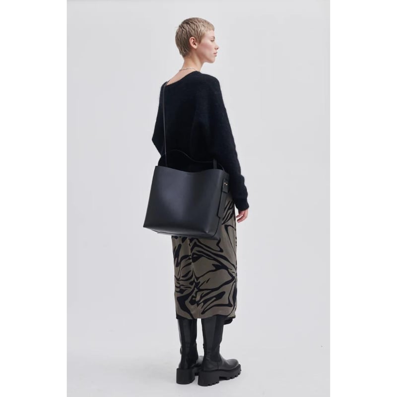 Leata Maxi Leather Bag black Second Female  — kuva 5