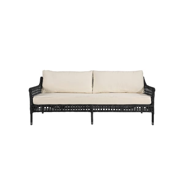 Santa Monica 3s Sofa Black + Cushion, Artwood