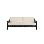 Santa Monica 3s Sofa Black + Cushion, Artwood — kuva 2