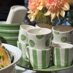 Muki Capri Stripes vihreä, Bruka Design  — kuva 2