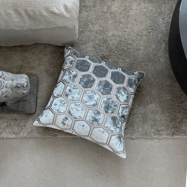 Manipur Cushion Cover 50x50 silver 