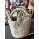 Huopainen pupukori Big Bunny Basket dusty green, Gry & Sif  — kuva 2