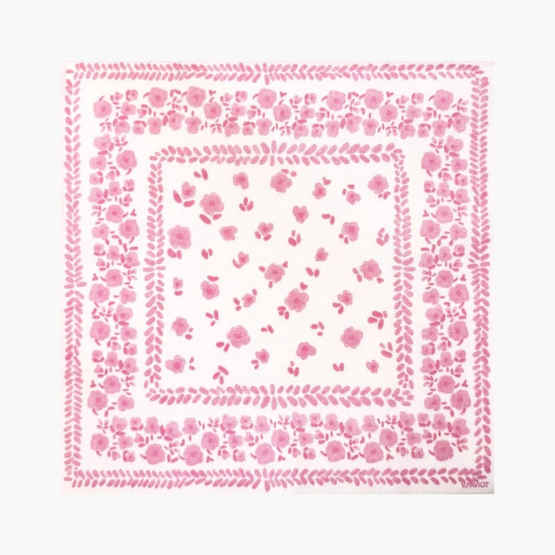 Lautasliina Bandana Rose 20 kpl, 40x40 cm, Françoise Paviot