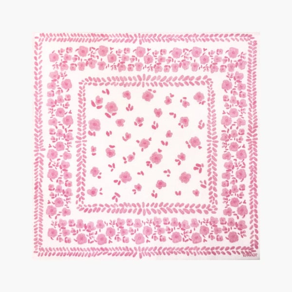 Lautasliina Bandana Rose 20 kpl, 40x40 cm, Françoise Paviot