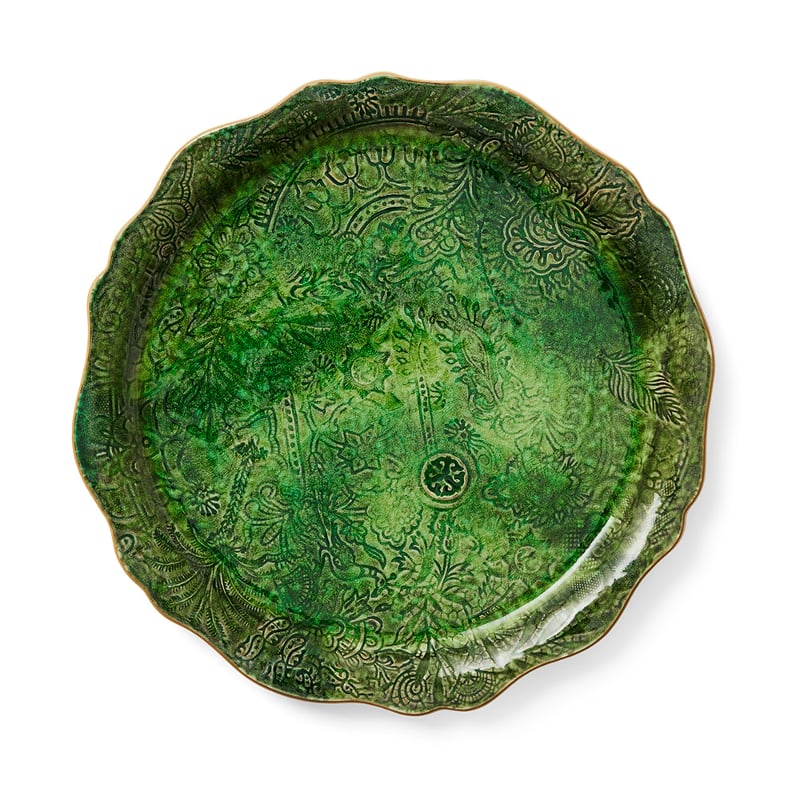 Round Serving Plate / Pizza Plate seaweed Sthål 