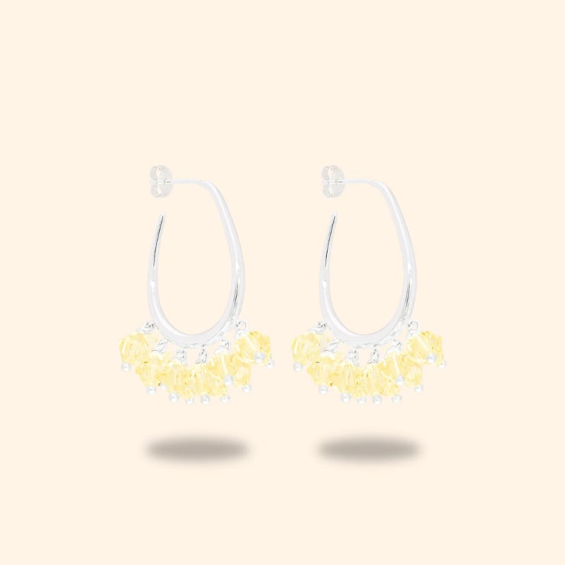 Honeydew Dew Earrings in silver Annele 