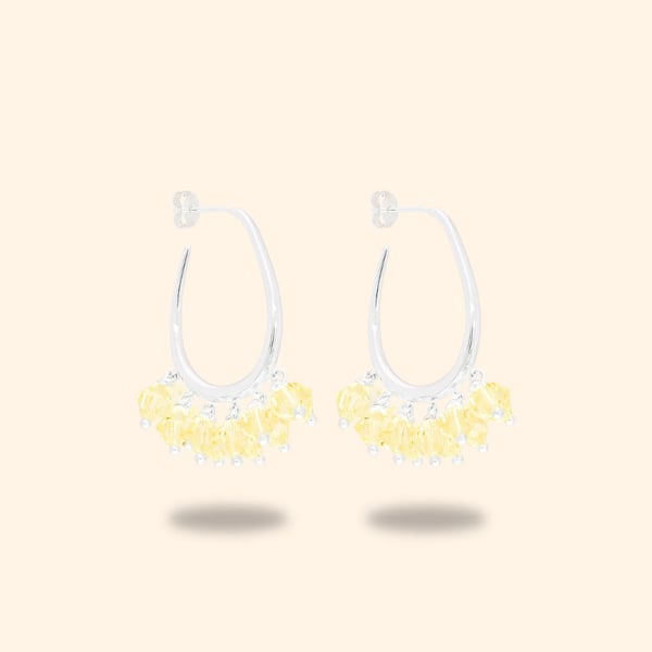 Honeydew Dew Earrings in silver Annele 