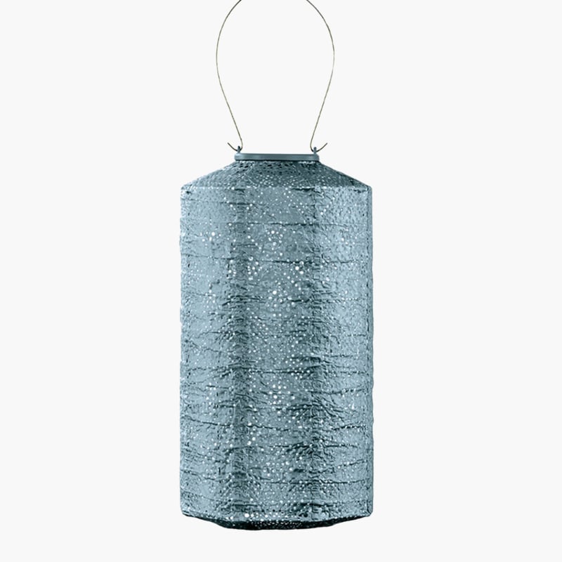 Siniharmaa Topaze Cylinder aurinkokennolyhty 18Ø, Lumiz