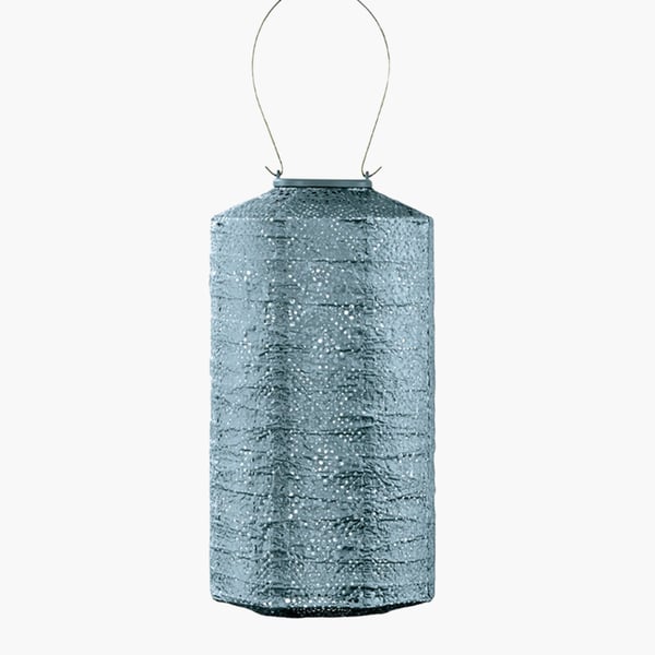 Siniharmaa Topaze Cylinder aurinkokennolyhty 18Ø, Lumiz