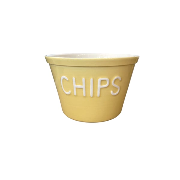 Kulho Chips keltainen Bruka Design 
