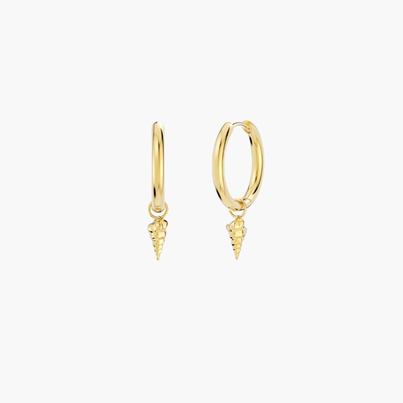 Tropic Hoops Spiral Shell gold Edblad 
