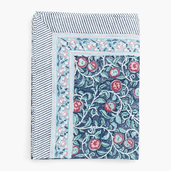 Apple Blue -pöytäliina 150x350cm, Chamois