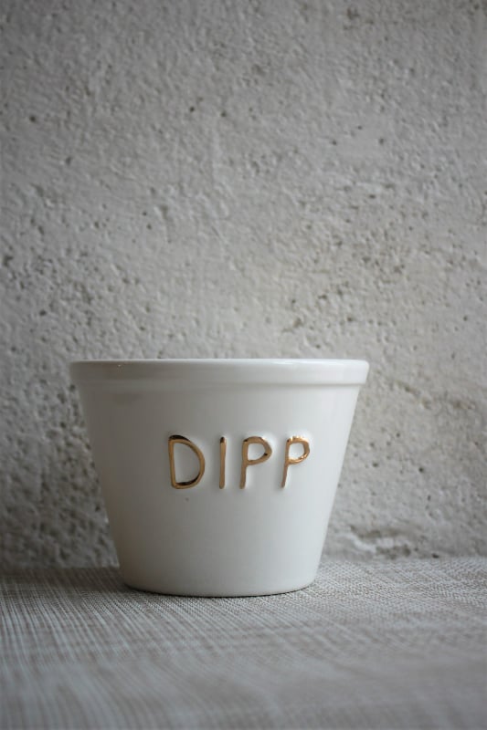 Dippikulho Dipp valk/kulta Bruka Design