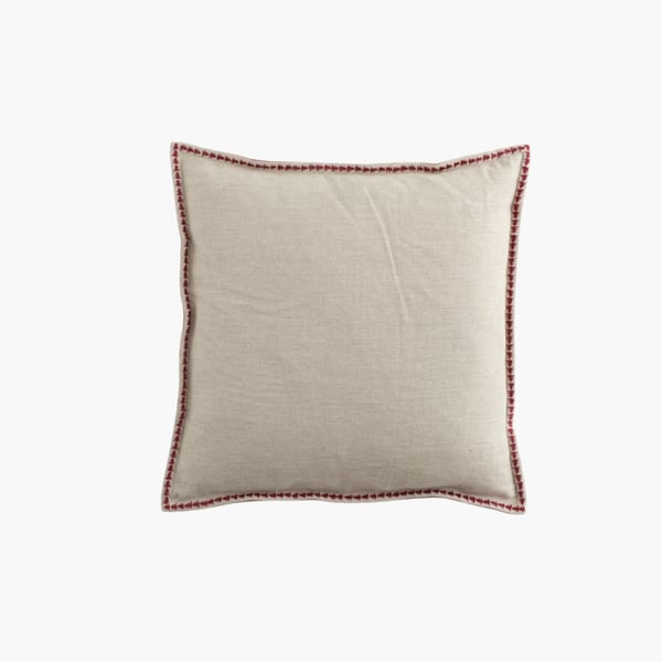 Velvet & Linen CC red 50x50 Chamois 