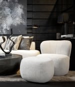 Bilbao Ottoman quiet cream Artwood  — kuva 2