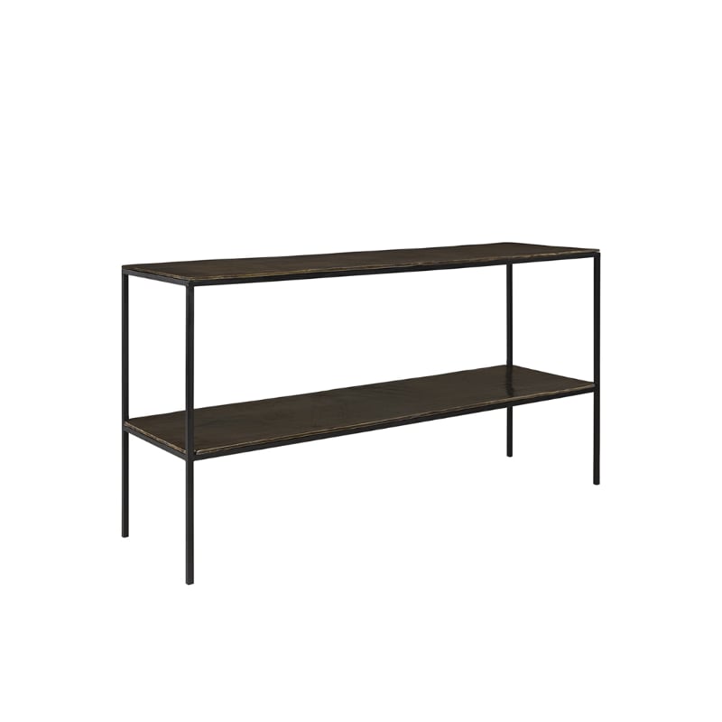 Mille Console Table vintage brass Artwood 