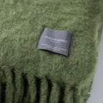 Kid Mohair Throw cedar green Stackelbergs  — kuva 2