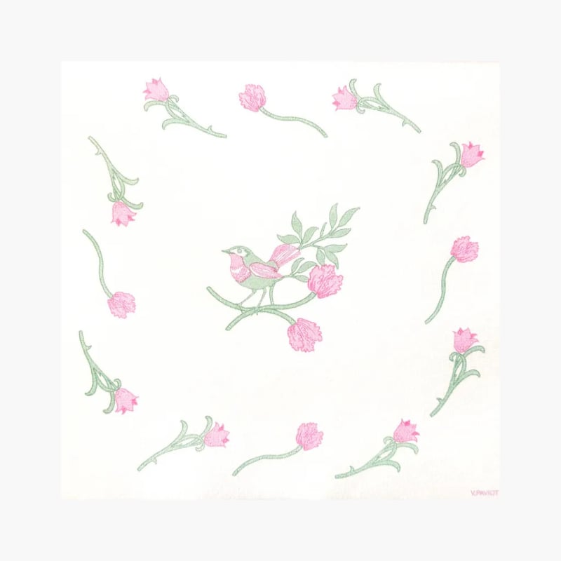  Lautasliina Pinson 20 kpl, 40x40 cm, Françoise Paviot