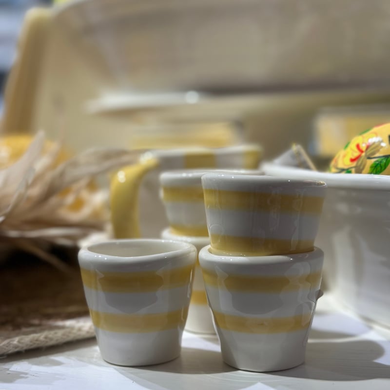 Munakuppi Capri Stripes lemon Bruka Design 