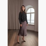 Tianna Satin Skirt dark chocolate Original Story  — kuva 2