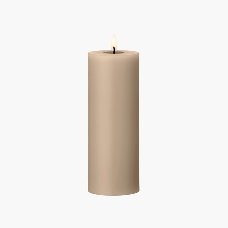 LED Pillar Candle 7,5x20 nougat Ester & Erik 