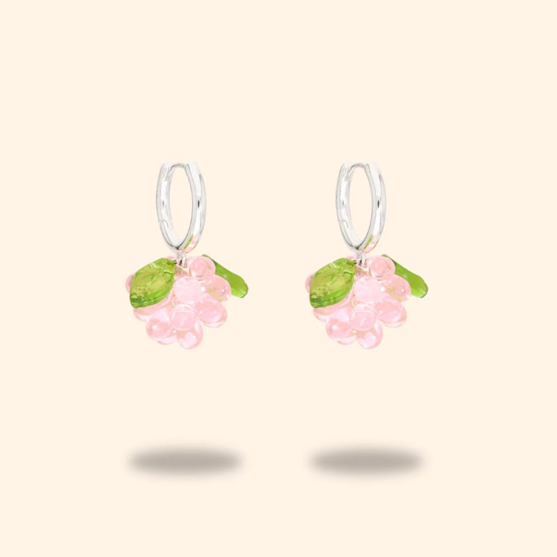 Mini Cupcake Jam Earrings in silver Annele 
