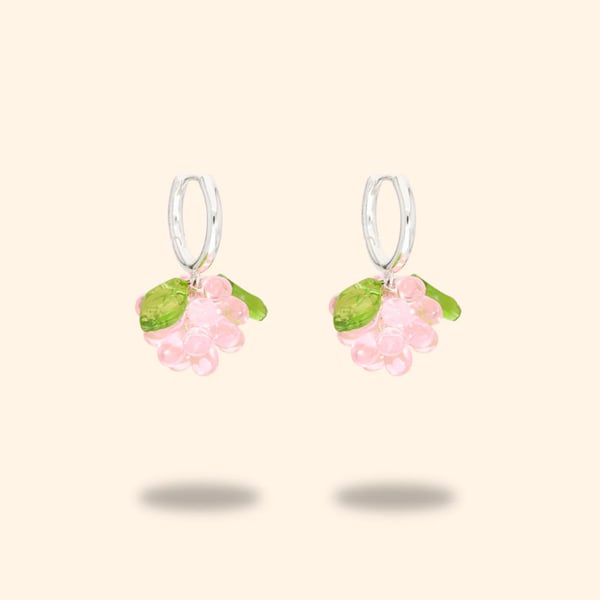 Mini Cupcake Jam Earrings in silver Annele 
