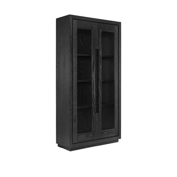 Hunter Glass Cabinet black Artwood