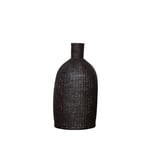 Henny Rattan Deco Bottle L black Noori Objects  — kuva 1
